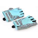 Перчатки для фитнеса Onhill X10, серо-голубые (замша) 